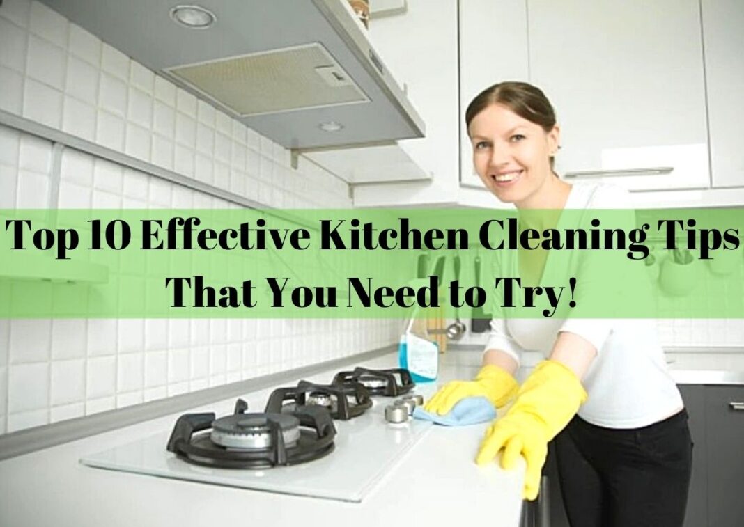kitchen cleaning tips