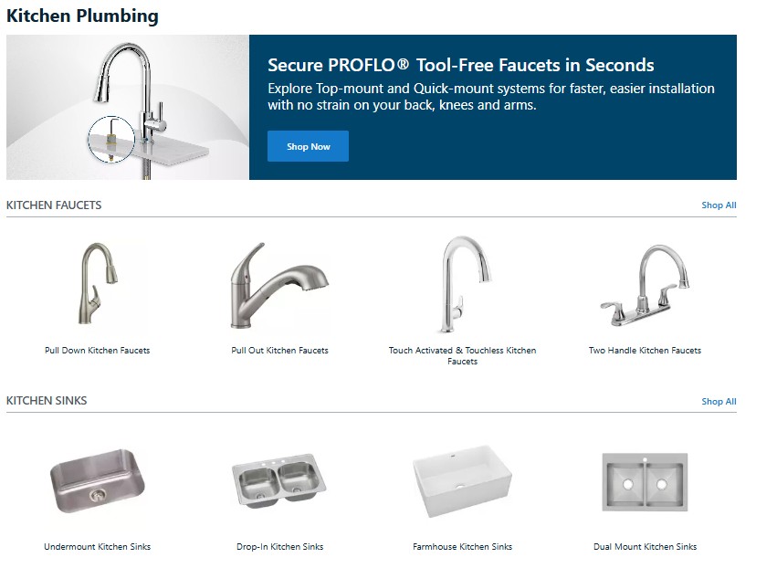 Kitchen Plumbing Supplies