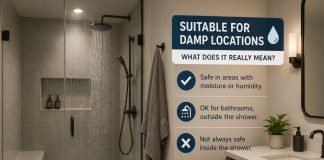Does Suitable For Damp Locations Mean Bathroom Shower Ok? Does Suitable For Damp Locations Mean Bathroom Shower Ok